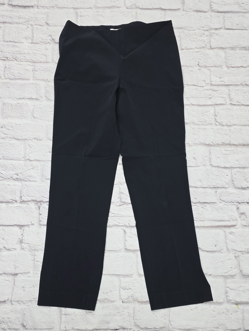 Gunex Pleated Trousers Sz 8(30x28) Dark Blue Straight Dress Pants Slacks Italy